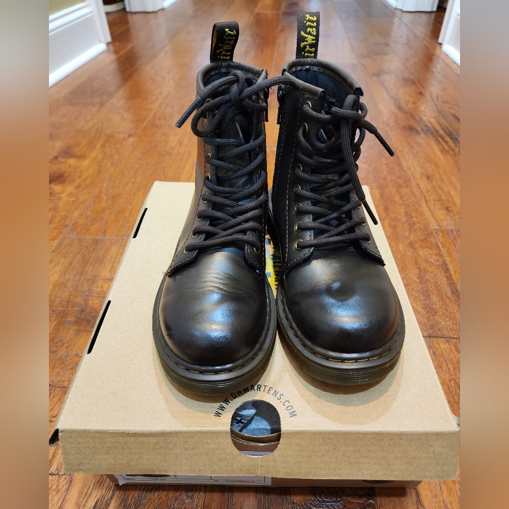 Girls Brown Dr. Martens